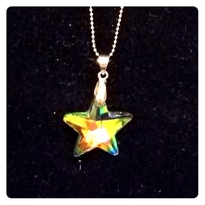 Iridescent necklace🌈